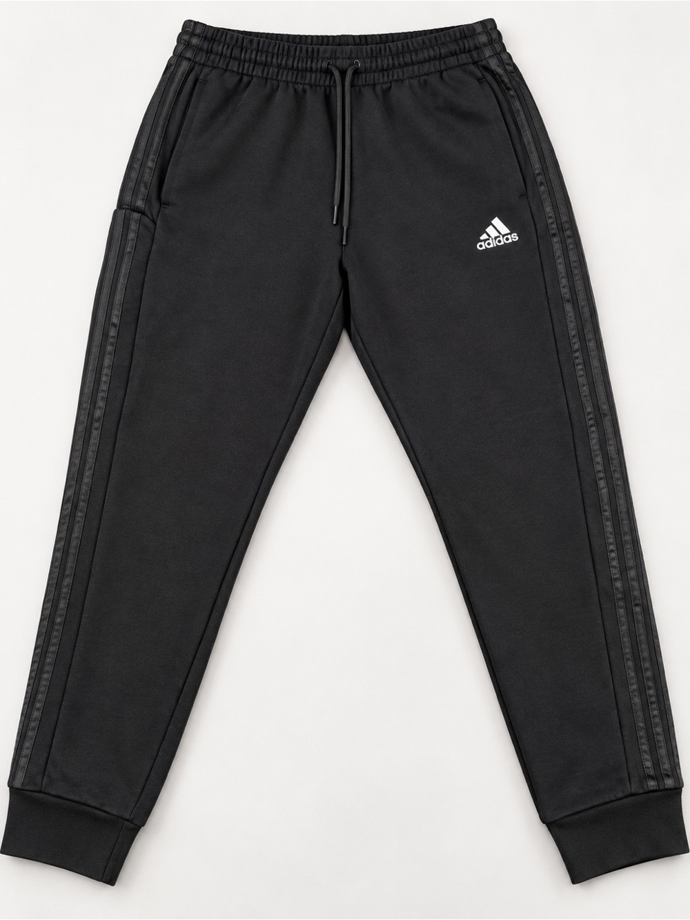 Adidas Men's Black 3 -stripes Jogger Sweatpants size Large